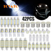 A pack of 42 high-intensity SMD LED replacement bulbs and various light fixtures.