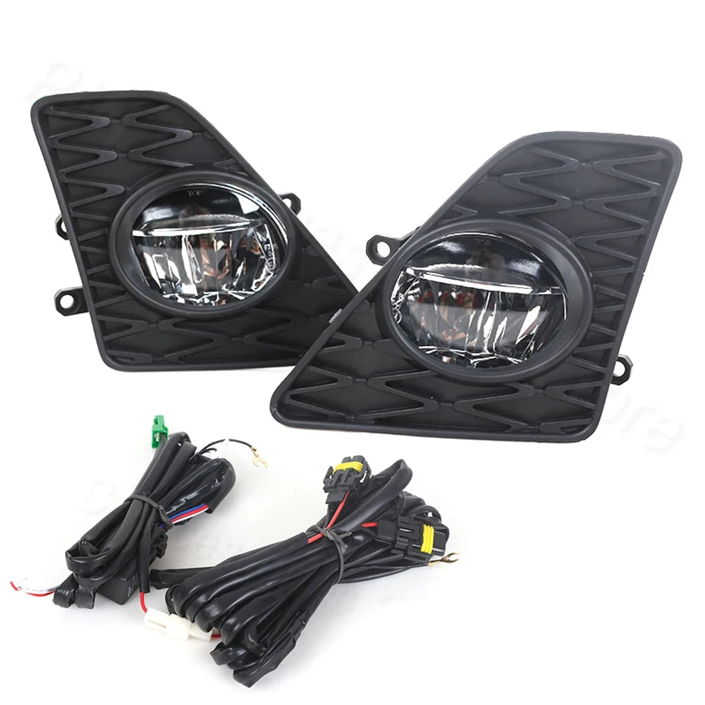 زوج من مصابيح الضباب الأمامي باللون الأسود LED لسيارات لكزس GS350 و GS450h مع حزمة الأسلاك