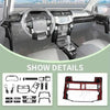 Carbon fiber grain interior and exterior decoration for a Toyota 4Runner showing detailed components.