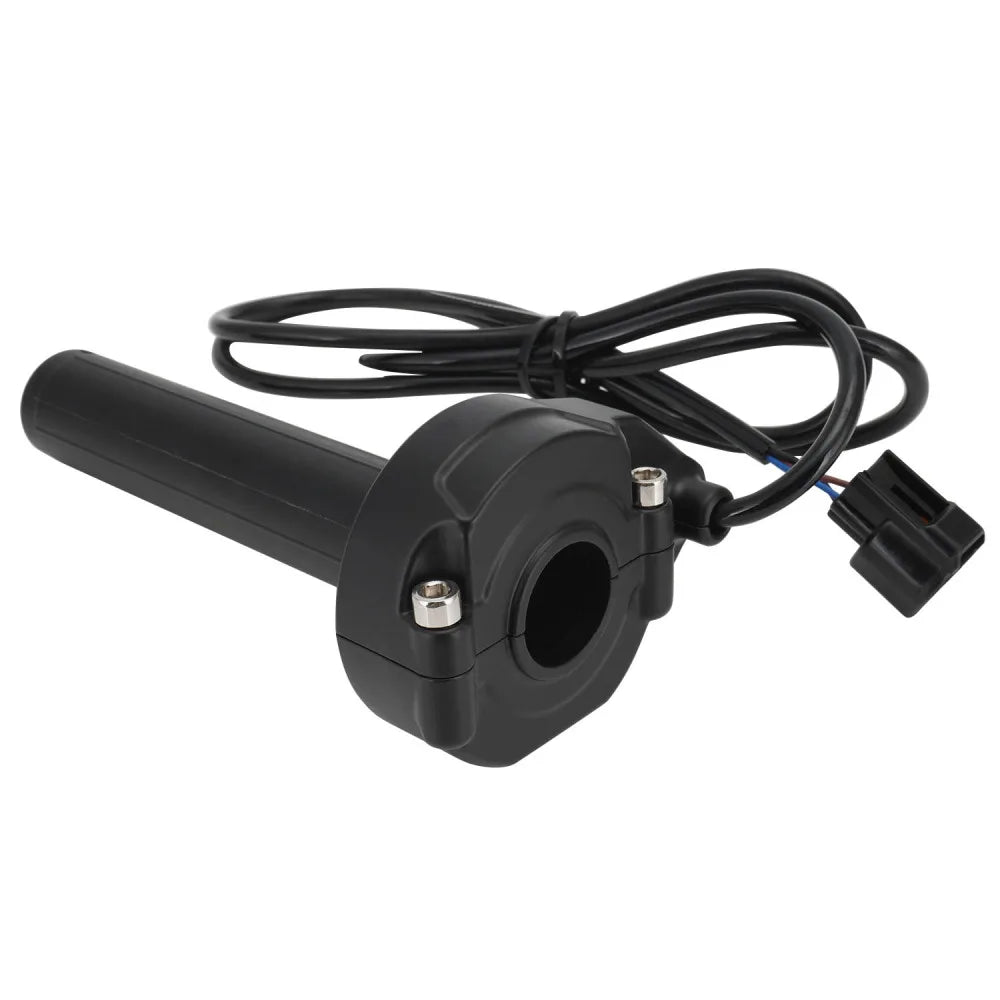 Poignée de mise à gaz noire pour motos tout-terrain électriques avec câblage et quincaillerie de montage