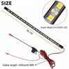 A strip of Super Bright 21D 5050 LED light with a cable for under hood use.
