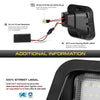 Ensemble de branchement réversible noir smart-fit pour une lumière de plaque d'immatriculation LED.
