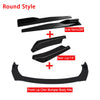 Black universal front lip chin bumper body kits including side skirts and rear lip