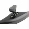 Espejo lateral ajustable negro para motocicleta con soporte de montaje biselado