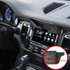 A car GPS navigator sun shield with an adjustable visor is shown mounted on a vehicle dashboard.