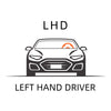Diagram showing the left hand driver side of a car, labeled LHD.
