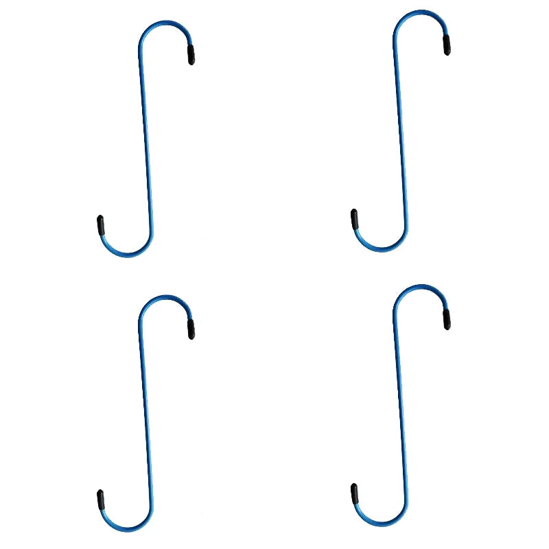 Four blue suspension disc service brake caliper hooks arranged in a 2x2 grid.