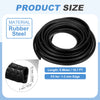 Perfil de acero de goma negra enrollado para sellar, con una longitud de 6 metros y apto para bordes de 1-3 mm.