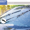 Close-up of a car windshield showing wiper blades interacting with water droplets, highlighting the interface design.