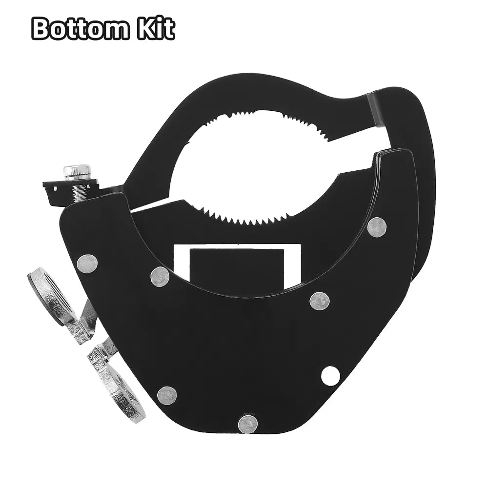 Kit inferior negro para maneta de acelerador de control de crucero de motocicleta con placa de montaje y mecanismo de retenci