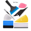 A kit of 17 pieces including various tools for window tinting and vinyl wrapping such as spatulas and blades