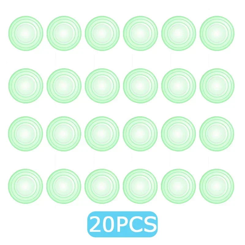A set of twenty silicone pads used as anti-shock protection for car doors.