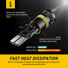A black aviation aluminum LED bulb with a digital display showing 431 and heat dissipation features.