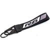 Sangle en cuir noir avec logo R6 et fermoir métallique, utilisée comme couvercle de réservoir de liquide de frein de moto et 