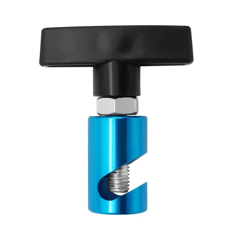 A black car anti-skid lifting rod with a silver threaded end.