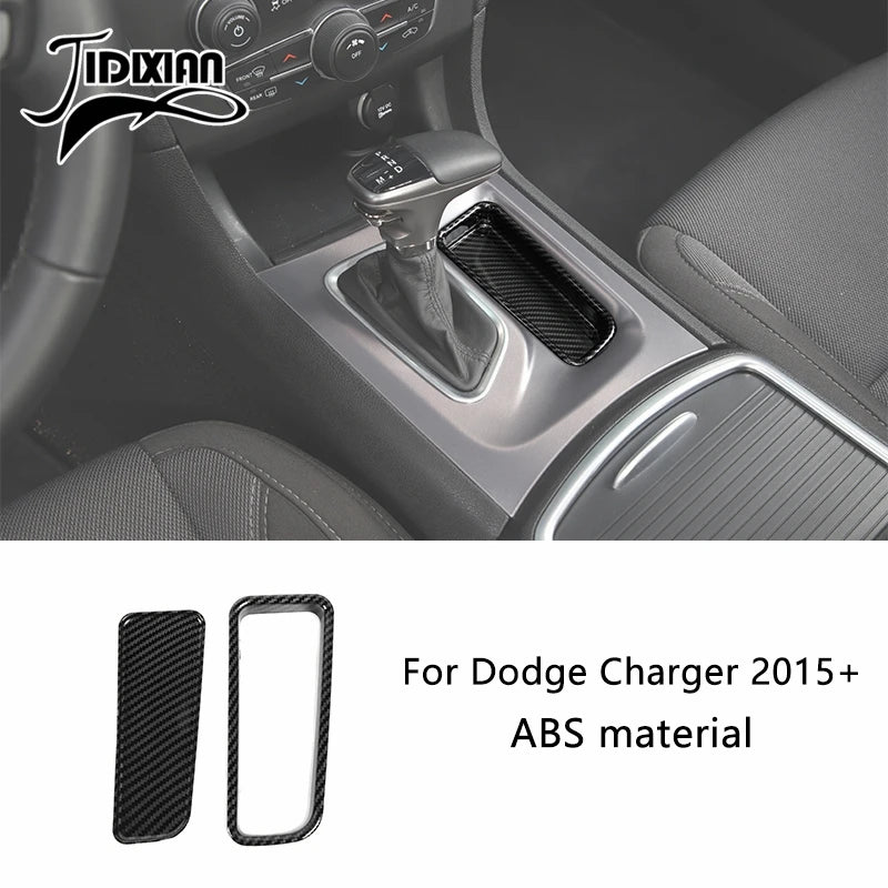 Carbon fiber ABS material interior decoration kit for Dodge Charger