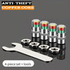 Kit de bouchons et outils pour jauge de pression des pneus à cœur en cuivre anti-vol
