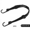 Casque de moto noir rétractable et sangles de bagage avec extrémité à crochet