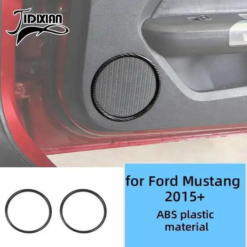 ABS plastic material for Ford Mustang 2015+ interior decoration kit featuring circular rings