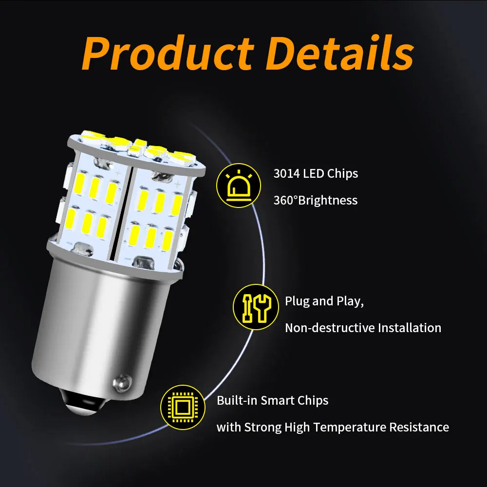 A silver LED light fixture with multiple bright white LED chips and details about its features.