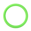 A bright lime green ultra-thin silicone steering wheel cover.