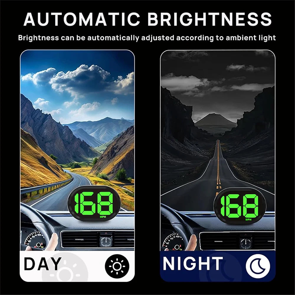 Fonctionnalité de luminosité automatique sur un écran de voiture avec modes jour et nuit.