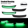 Three versions of smoked housing LED side marker lights, including non-dynamic green and amber options.