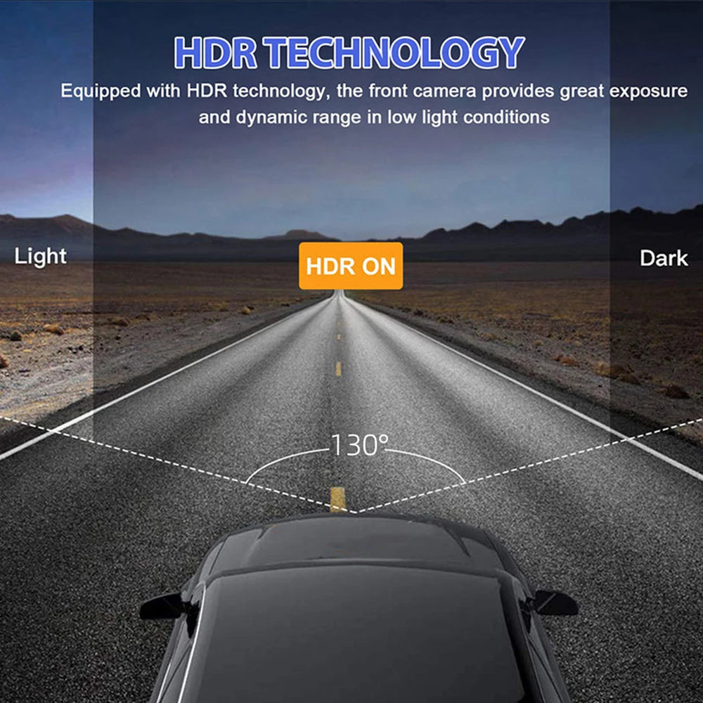 Auto-Dashcam mit HDR-Technologie zur verbesserten Leistung bei schlechten Lichtverhältnissen