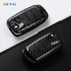 Carbon Fiber Car Key Case Cover for VW, Skoda, and Audi Models