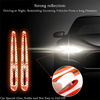 Reflective protection sticker for car door handles showing strong reflection and stability
