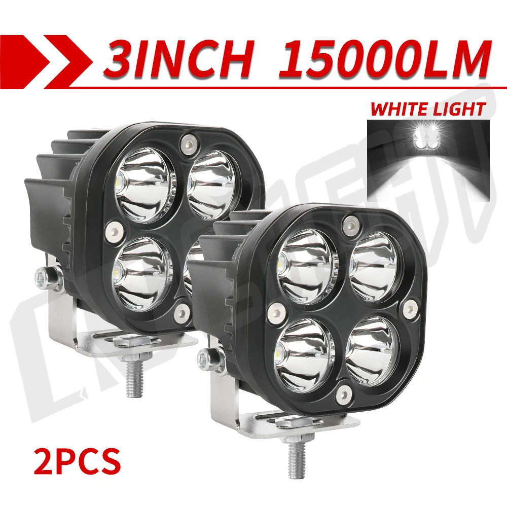 3-Inch High-Power LED Work Light for Vehicles