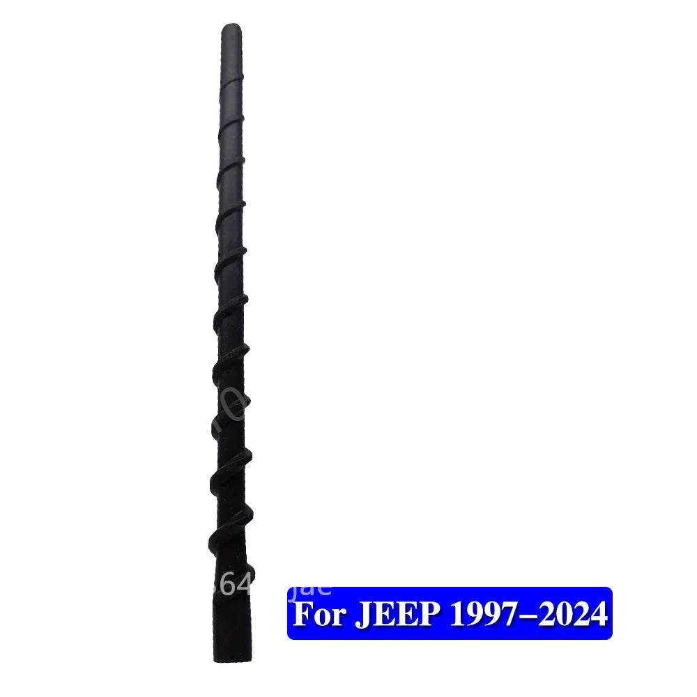Black universal vehicle AM/FM antenna mast.