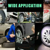 Close-up of various rubber tire repair plugs and tools used for fixing tires on vehicles.