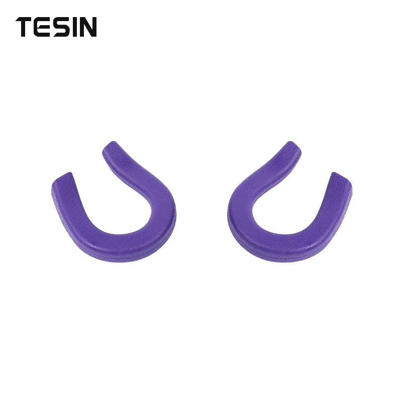 Purple universal car exterior bumper tow hook cover