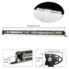 An ultra bright LED light bar for off-road vehicles shown in various views and dimensions.