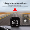 A black GPS smart gauge head-up display showing 120 km/h on a car dashboard.