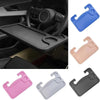 Ein Set multifunktionaler Organizer-Schalen für Auto und Schreibtisch in rosa, blau, beige und grau.