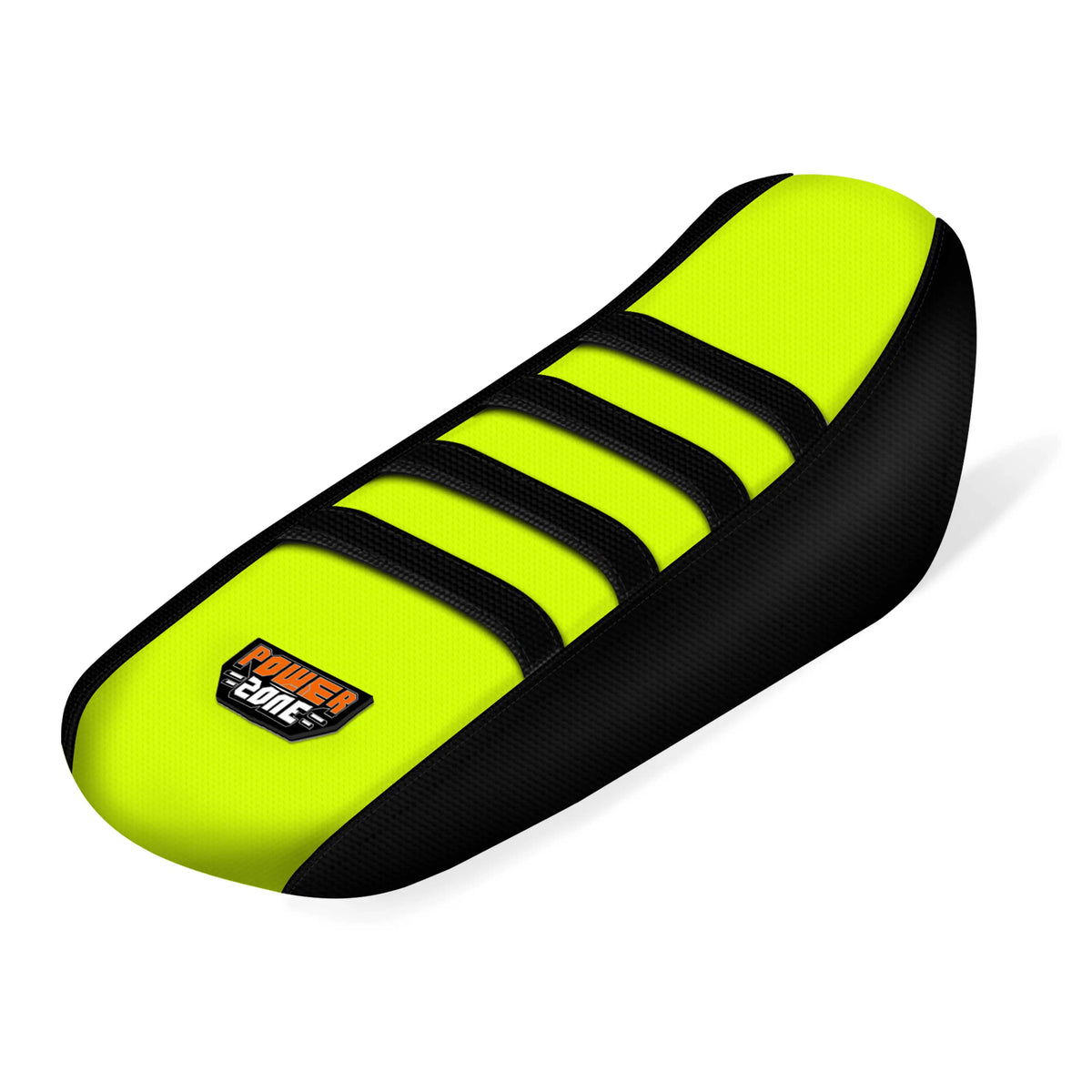 A bright neon yellow and black waterproof gripper seat cover for a Sur-Ron Light Bee X S.