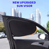 A new upgraded sun visor installed on the side window of a car.