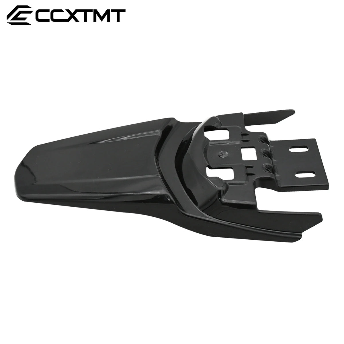 Black universal motocross bike rear fender mudguard.