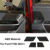 Carbon fiber grain interior trim kit for Ford F150 2021-2024 featuring ABS material replacement parts.