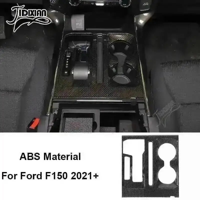 Carbon fiber grain interior trim kit for Ford F150 2021+ showing a vehicle interior component.