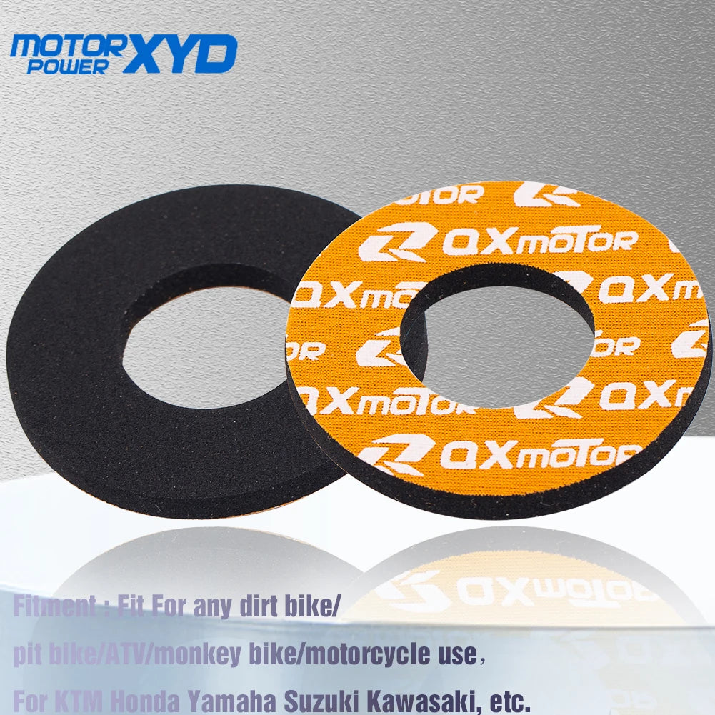 Schwarze und orange Motorradgriffe für Dirtbikes und ATVs