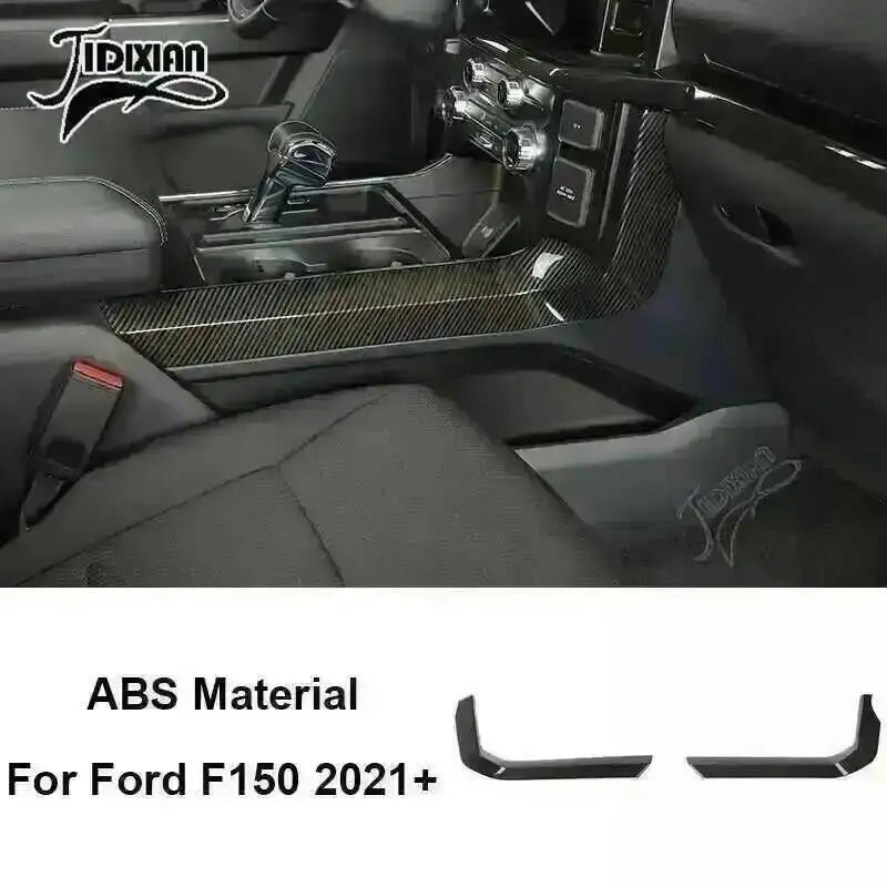 Carbon fiber grain interior trim kit for Ford F150 2021-2024