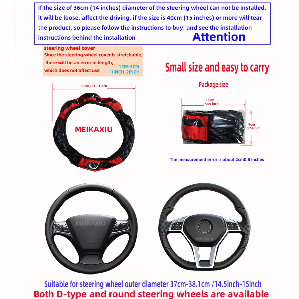 Black crystal carbon fiber steering wheel cover and steering wheel are shown.