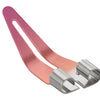 A pink precision plastic welding and repair tool with silver tips.