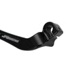 Black CNC foldable aluminum gear shift lever for Honda CRF110F and Yamaha TTR110E motorcycles.