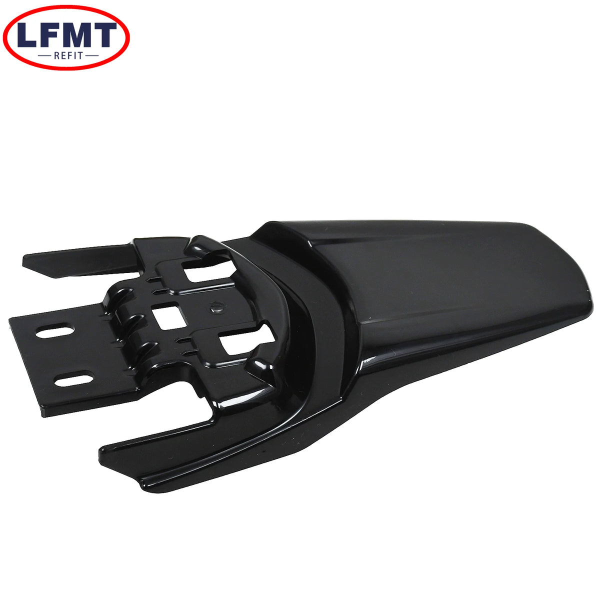 Black aftermarket rear fender for Sur-Ron electric bikes