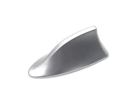 Silver universal car shark fin antenna cover.