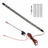 Under hood LED work light with automatic on/off switch shown with individual light bars and wiring.